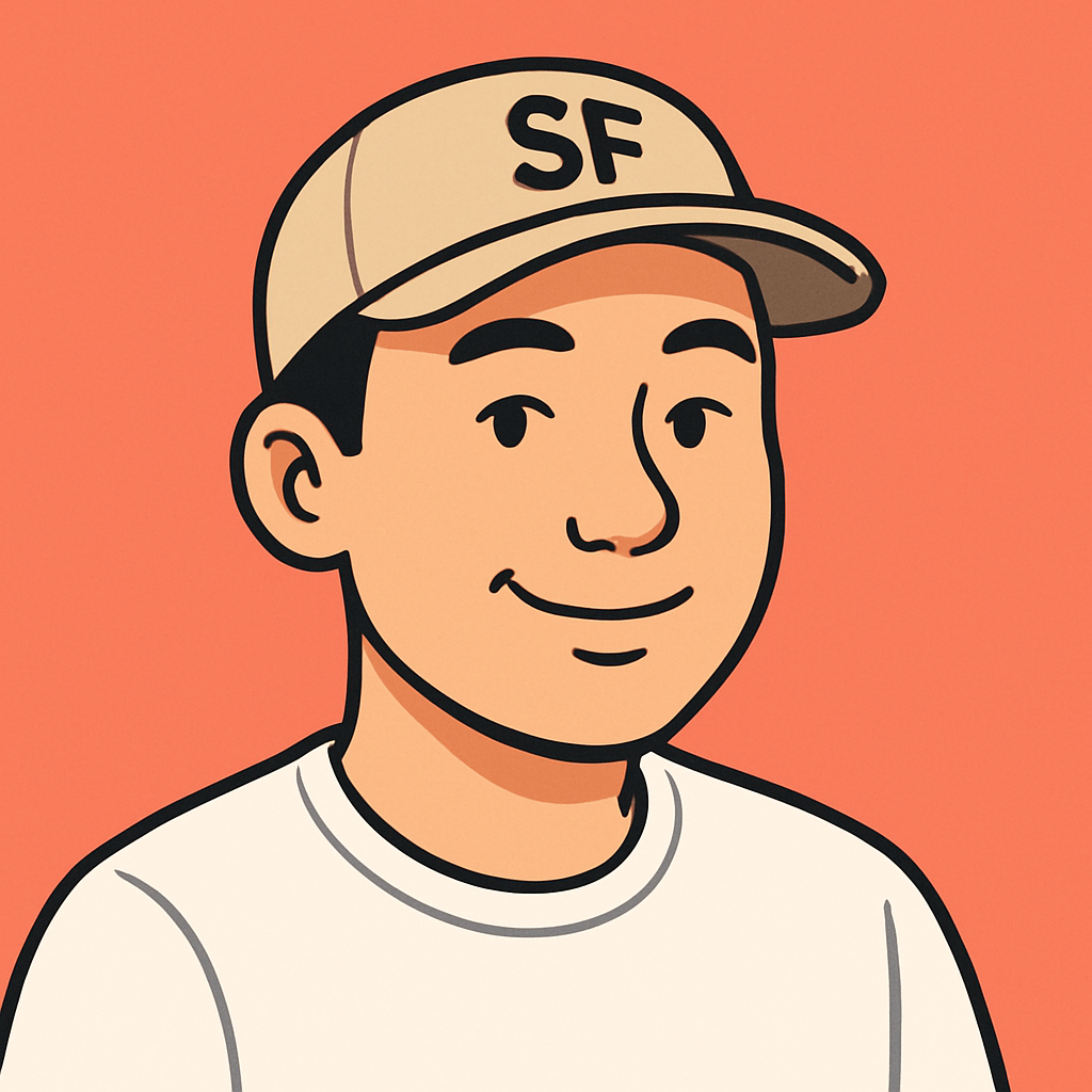 hongy - wearing SF cap and white tee